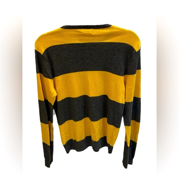 Club Monaco Striped Yellow and Black Sweater Cashmere Blend Men’s Size XS - Picture 2 of 4